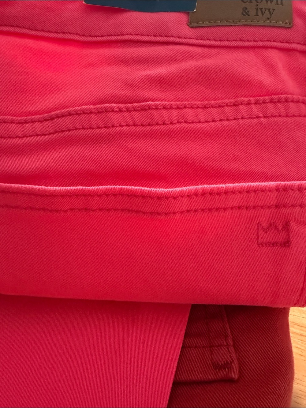 Crown & Ivy High Rise Skinny Jeans in Pink Daisy size 10
